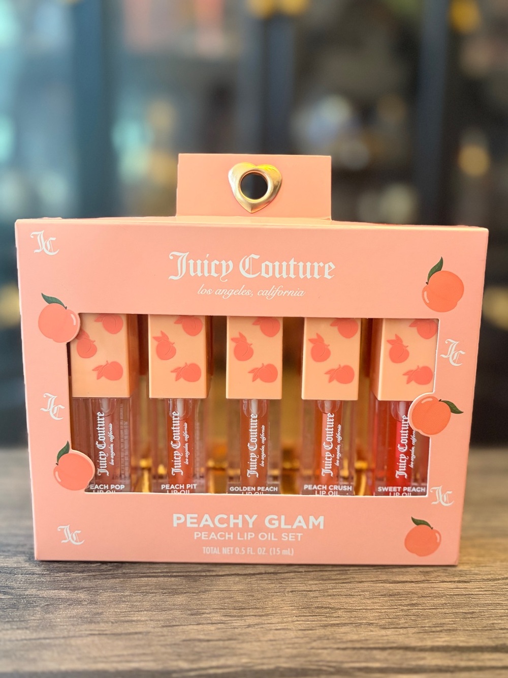 Juicy Couture Peachy Glam Peach Lip Oil Set - set of 5pcs - Picture 7 of 7